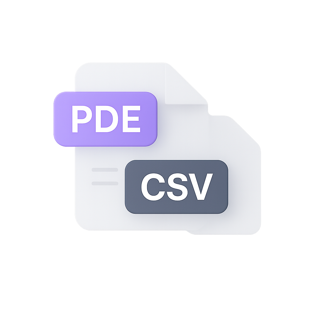 Export to PDF/CSV